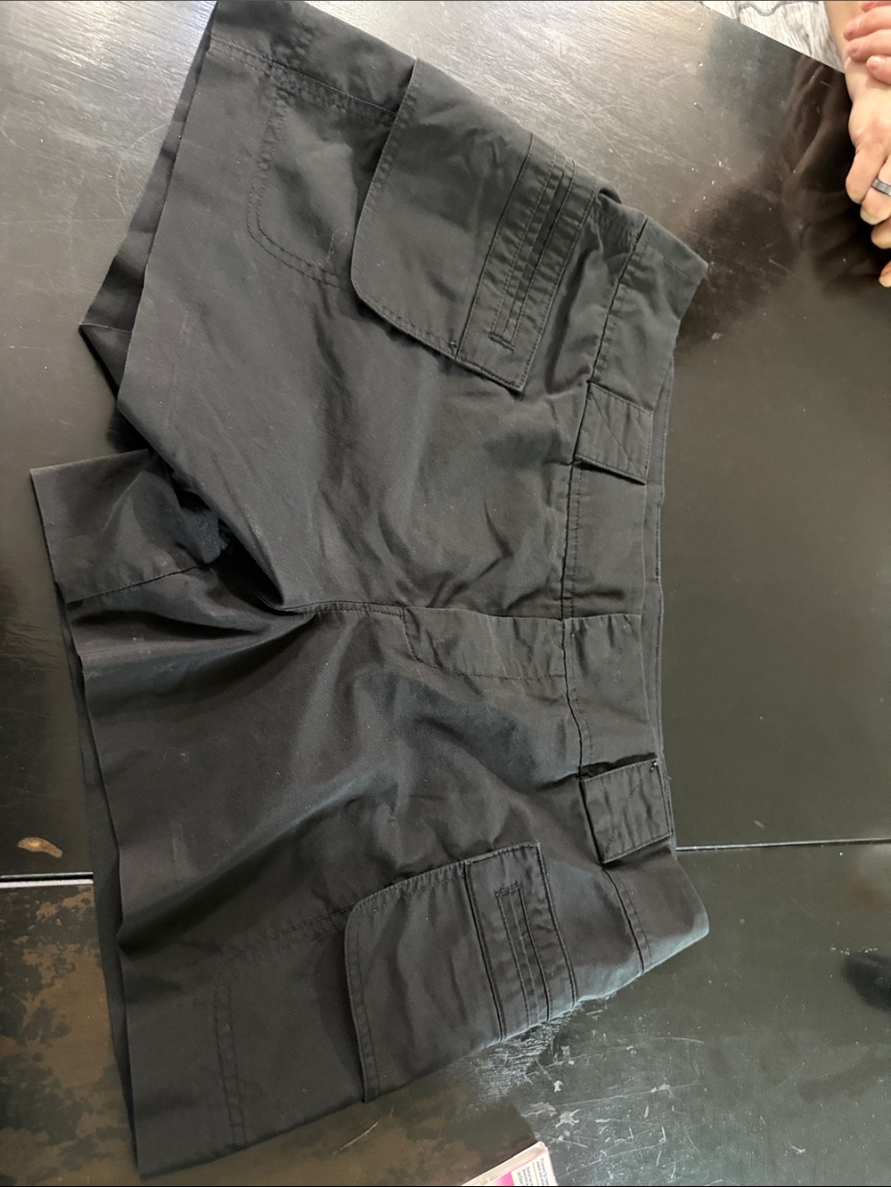 Jacob Black Cargo Mini Shorts
